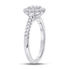 14k White Gold Round Diamond Solitaire Bridal Wedding Engagement Ring 1 Cttw
