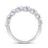 14k White Gold Womens Round Diamond Band Ring 1 Cttw