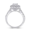 14k White Gold Round Diamond Solitaire Bridal Wedding Engagement Ring 2-1/5 Cttw
