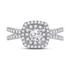 14k White Gold Round Diamond Solitaire Bridal Wedding Engagement Ring 1 Cttw