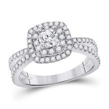 14k White Gold Round Diamond Solitaire Bridal Wedding Engagement Ring 1 Cttw
