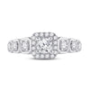 14k White Gold Round Diamond Solitaire Bridal Wedding Engagement Ring 1-1/4 Cttw