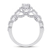 14k White Gold Round Diamond Solitaire Bridal Wedding Engagement Ring 1-1/4 Cttw