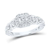 14k White Gold Round Diamond Solitaire Bridal Wedding Engagement Ring 1-1/4 Cttw