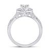14k White Gold Round Diamond Solitaire Bridal Wedding Engagement Ring 3/4 Cttw