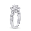 14k White Gold Round Diamond Solitaire Bridal Wedding Engagement Ring 1-5/8 Cttw