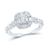 14k White Gold Round Diamond Solitaire Bridal Wedding Engagement Ring 2 Cttw