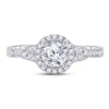 14k White Gold Round Diamond Solitaire Bridal Wedding Engagement Ring 1 Cttw