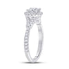 14k White Gold Round Diamond Solitaire Bridal Wedding Engagement Ring 1 Cttw