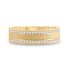 14k Yellow Gold Mens Round Diamond Wedding Brick Band Ring 1/3 Cttw