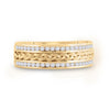 14k Yellow Gold Mens Round Diamond Wedding Braided Band Ring 1/2 Cttw