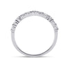 14k White Gold Princess Diamond Bridal Wedding Ring Band Set 1-1/3 Cttw