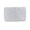 14k White Gold Womens Round Diamond Pave Band Ring 2-1/4 Cttw