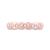 10k Rose Gold Womens Round Diamond Band Ring 1/10 Cttw