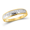 10k Yellow Gold His Hers Round Diamond Solitaire Matching Wedding Set 1/20 Cttw