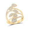 14k Yellow Gold Womens Round Diamond Fashion Ring 1 Cttw