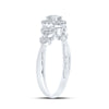 14k White Gold Round Diamond Solitaire Bridal Wedding Engagement Ring 1/2 Cttw