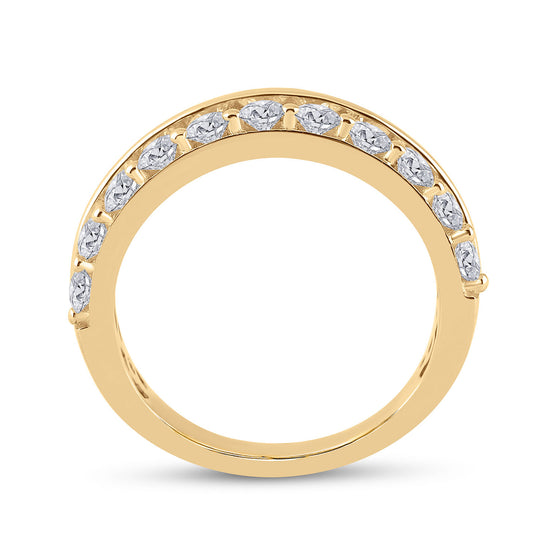 14k Yellow Gold Baguette Diamond Bridal Wedding Ring Band Set 2-1/5 Cttw