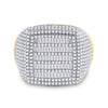 10k Yellow Gold Mens Baguette Diamond Square Ring 2 Cttw