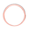 10k Rose Gold Round Diamond Bridal Wedding Ring Band Set 1/3 Cttw