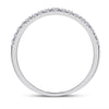 10k White Gold Round Diamond Halo Bridal Wedding Ring Band Set 1/2 Cttw