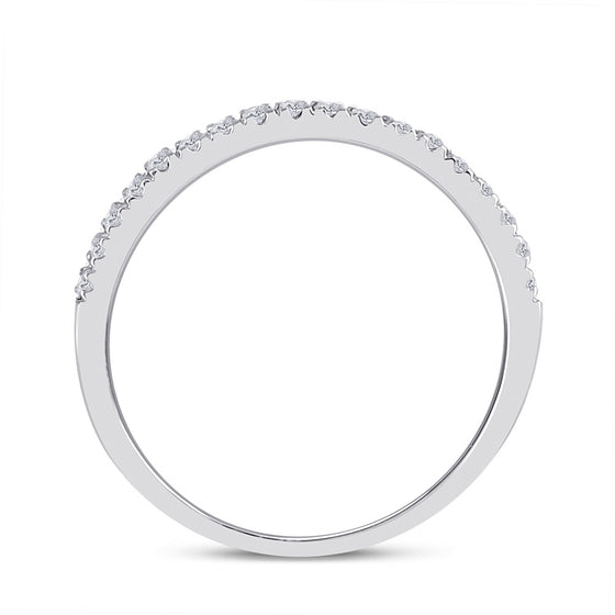 10k White Gold Round Diamond Oval Halo Bridal Wedding Ring Band Set 1/2 Cttw