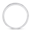 10k White Gold Round Diamond Bridal Wedding Ring Band Set 1/2 Cttw