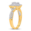 14k Yellow Gold Womens Baguette Diamond Square Ring 5/8 Cttw