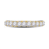 14k Yellow Gold Womens Round Diamond Single Row Band Ring 1-5/8 Cttw