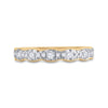 14k Yellow Gold Womens Round Diamond Band Ring 1/3 Cttw