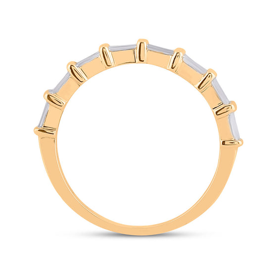 14k Yellow Gold Round Diamond Bridal Wedding Ring Band Set 1 Cttw