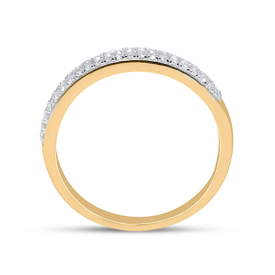 14k Yellow Gold Round Diamond Bridal Wedding Ring Band Set 3/4 Cttw
