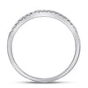 14k White Gold Round Diamond Bridal Wedding Ring Band Set 1/2 Cttw