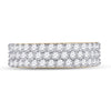 14k Yellow Gold Mens Round Diamond Pave Band Ring 2-7/8 Cttw