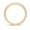 14k Yellow Gold Mens Round Diamond Pave Band Ring 2-7/8 Cttw