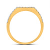 14k Yellow Gold Princess Diamond Square Bridal Wedding Ring Band Set 5 Cttw