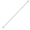 Sterling Silver Womens Round Diamond Fashion Bracelet 1/6 Cttw