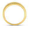 14k Yellow Gold Mens Round Diamond Wedding Rope Band Ring 3/4 Cttw