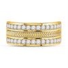 14k Yellow Gold Mens Round Diamond Wheat Wedding Band Ring 1 Cttw