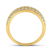 14k Yellow Gold Mens Round Diamond Wheat Wedding Band Ring 1 Cttw