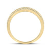 14k Yellow Gold Mens Round Diamond Wedding Rope Band Ring 1 Cttw