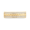 14k Yellow Gold Mens Round Diamond Wedding Braid Band Ring 1/3 Cttw