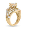 14k Yellow Gold Round Diamond Bridal Wedding Ring Band Set 1-3/4 Cttw