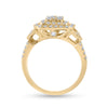 14k Yellow Gold Round Diamond Bridal Wedding Ring Band Set 1-1/4 Cttw