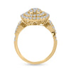 14k Yellow Gold Round Diamond Bridal Wedding Ring Band Set 1-1/3 Cttw