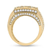 14k Yellow Gold Mens Round Diamond Fashion Ring 3-3/4 Cttw