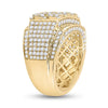14k Yellow Gold Mens Round Diamond Fashion Ring 3-3/4 Cttw