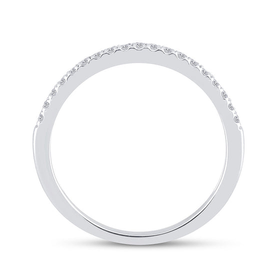 14k White Gold Round Diamond Halo Bridal Wedding Ring Band Set 1 Cttw