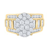 10k Yellow Gold Round Diamond Oval Bridal Wedding Engagement Ring 2 Cttw
