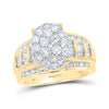 10k Yellow Gold Round Diamond Oval Bridal Wedding Engagement Ring 2 Cttw